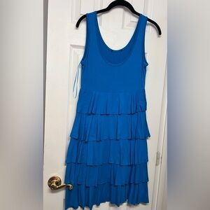 Elegant Blue Sleeveless Dress